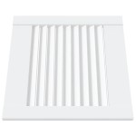 vidaXL Uși dulap design lambriu 4 buc. alb 39,5x39,4 cm lemn masiv pin vidaXL Uși dulap design lambriu 4 buc. alb 39,5x39,4 cm lemn masiv pin
