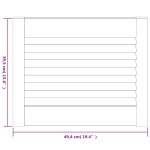 vidaXL Ușă de dulap design lambriu, alb, 39,5x49,4 cm, lemn masiv pin vidaXL Ușă de dulap design lambriu, alb, 39,5x49,4 cm, lemn masiv pin