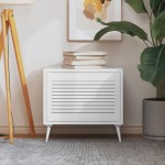 vidaXL Ușă de dulap design lambriu, alb, 39,5x59,4 cm, lemn masiv pin vidaXL Ușă de dulap design lambriu, alb, 39,5x59,4 cm, lemn masiv pin