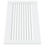 vidaXL Ușă de dulap design lambriu, alb, 39,5x59,4 cm, lemn masiv pin vidaXL Ușă de dulap design lambriu, alb, 39,5x59,4 cm, lemn masiv pin