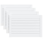 vidaXL Uși dulap design lambriu 4 buc. alb 39,5x59,4 cm lemn masiv pin