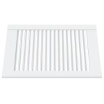 vidaXL Uși dulap design lambriu 4 buc. alb 61,5x39,4 cm lemn masiv pin