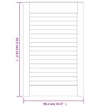 vidaXL Uși dulap design lambriu 4 buc. alb 61,5x39,4 cm lemn masiv pin