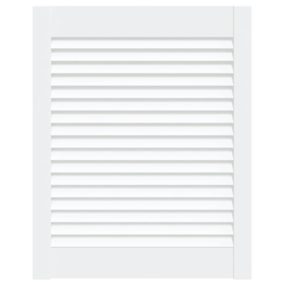 vidaXL Ușă de dulap design lambriu, alb, 61,5x49,4 cm, lemn masiv pin