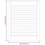 vidaXL Uși dulap design lambriu 2 buc. alb 61,5x49,4 cm lemn masiv pin vidaXL Uși dulap design lambriu 2 buc. alb 61,5x49,4 cm lemn masiv pin
