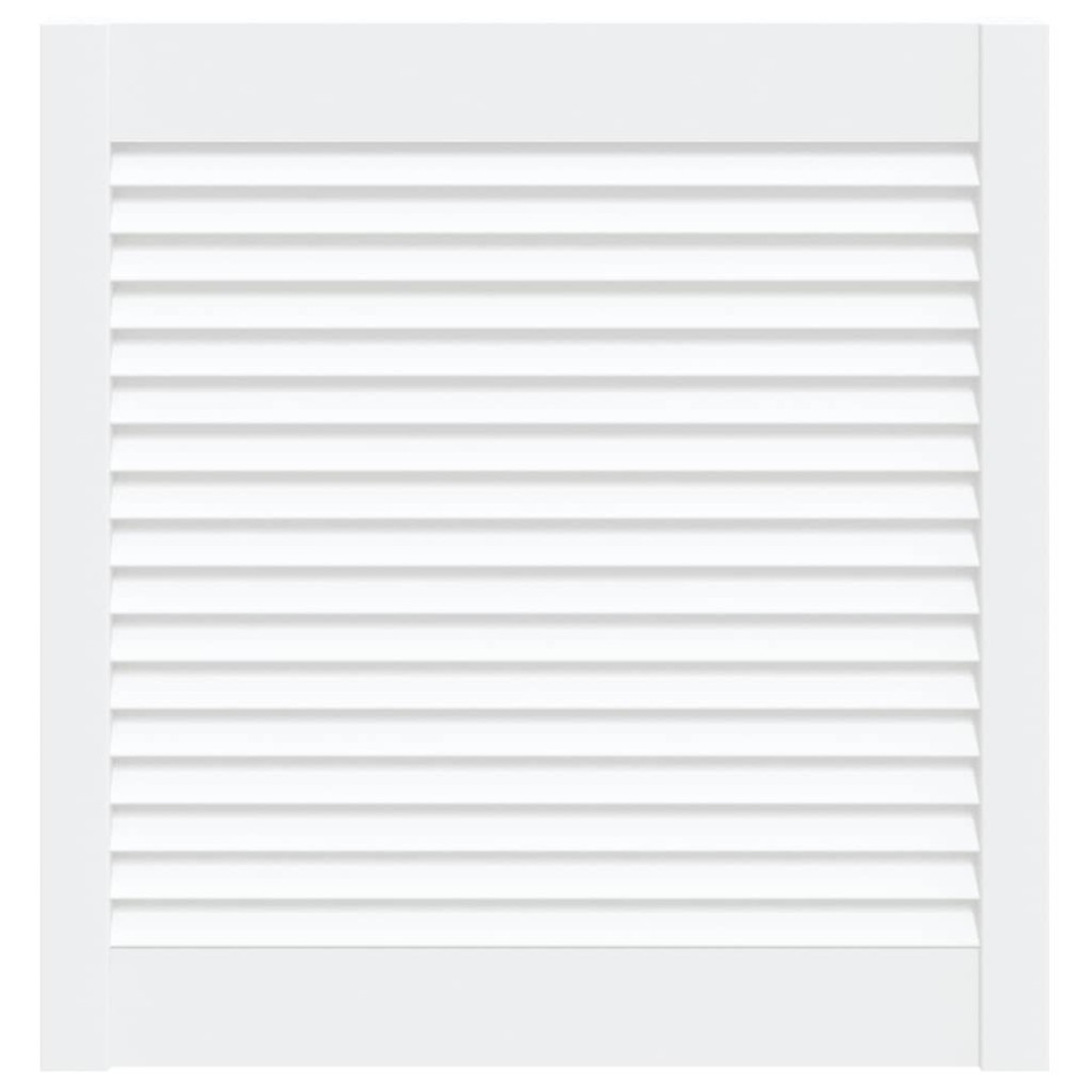 vidaXL Ușă de dulap design lambriu, alb, 61,5x59,4 cm, lemn masiv pin