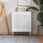 vidaXL Ușă de dulap design lambriu, alb, 61,5x59,4 cm, lemn masiv pin vidaXL Ușă de dulap design lambriu, alb, 61,5x59,4 cm, lemn masiv pin