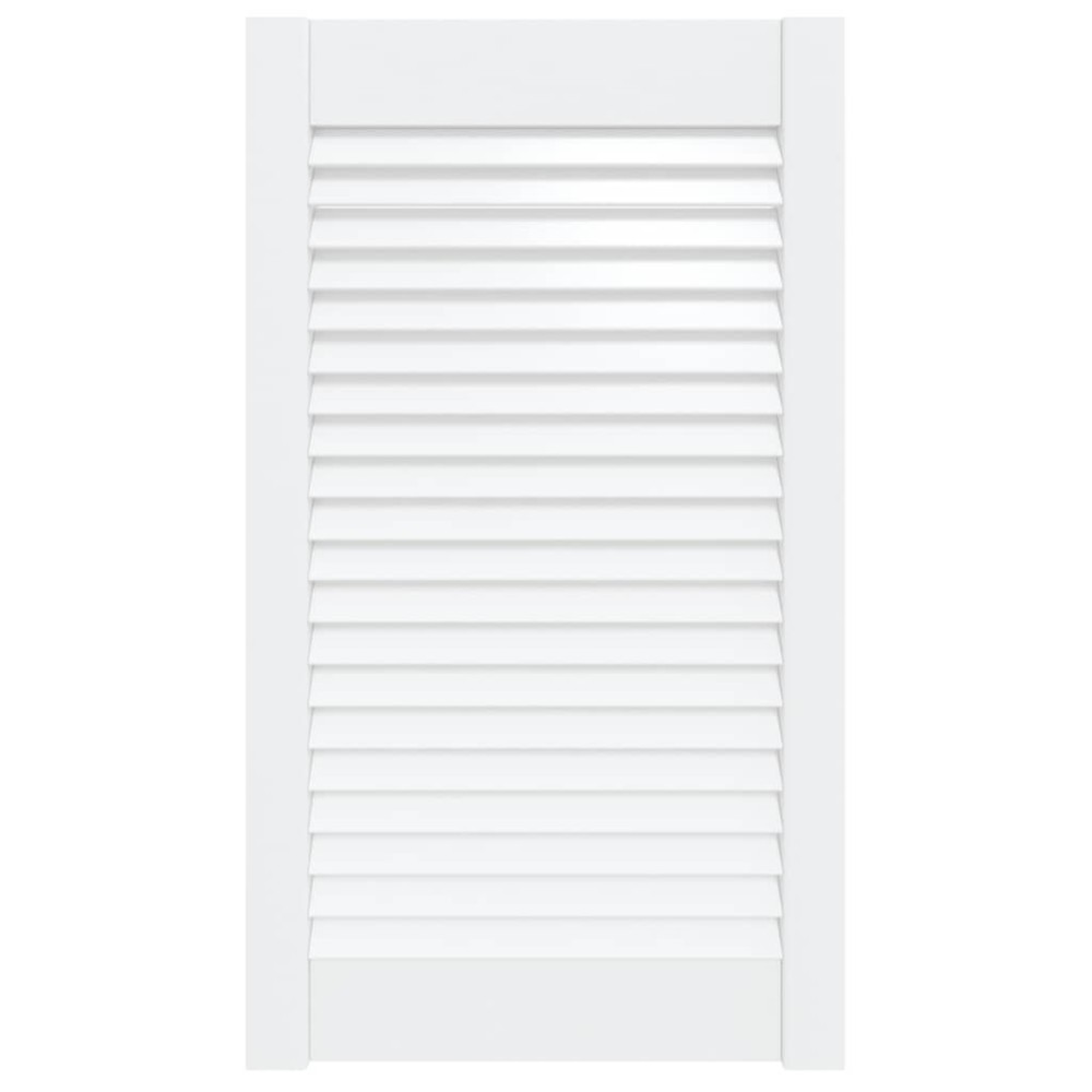vidaXL Ușă de dulap design lambriu, alb, 69x39,4 cm, lemn masiv pin