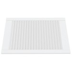 vidaXL Uși dulap design lambriu 4 buc. alb 69x49,4 cm, lemn masiv pin