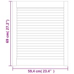 vidaXL Ușă de dulap design lambriu, alb, 69x59,4 cm, lemn masiv pin vidaXL Ușă de dulap design lambriu, alb, 69x59,4 cm, lemn masiv pin