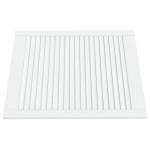 vidaXL Uși dulap design lambriu 4 buc. alb 69x59,4 cm, lemn masiv pin
