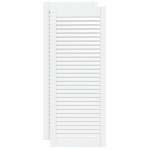 vidaXL Uși dulap design lambriu 2 buc. alb 99,3x39,4 cm lemn masiv pin vidaXL Uși dulap design lambriu 2 buc. alb 99,3x39,4 cm lemn masiv pin