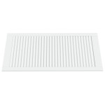 vidaXL Ușă de dulap design lambriu, alb, 99,3x49,4 cm, lemn masiv pin vidaXL Ușă de dulap design lambriu, alb, 99,3x49,4 cm, lemn masiv pin