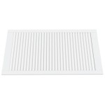 vidaXL Ușă de dulap design lambriu, alb, 99,3x59,4 cm, lemn masiv pin vidaXL Ușă de dulap design lambriu, alb, 99,3x59,4 cm, lemn masiv pin