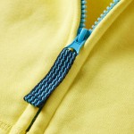 Hanorac cu glugă pentru copii cu fermoar, galben deschis, 104 Hanorac cu glugă pentru copii cu fermoar, galben deschis, 104