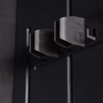 vidaXL Dulap depozitare de grădină, negru, 65x45x172 cm, PP ratan