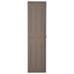 vidaXL Dulap de depozitare grădină, maro, 65x45x172 cm PP aspect lemn