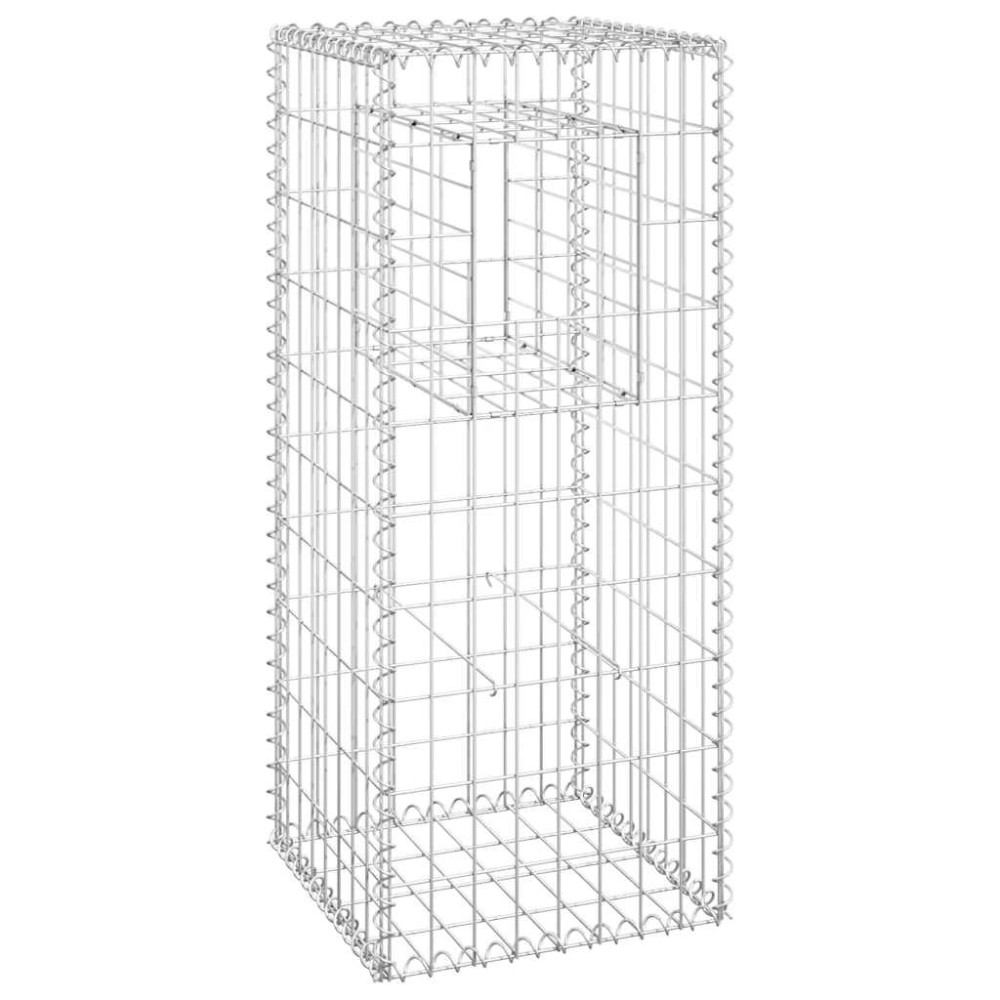 vidaXL Stâlp tip coș gabion, 40x40x100 cm, fier
