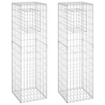 vidaXL Stâlpi tip coș gabion, 2 buc., 40x40x140 cm, fier vidaXL Stâlpi tip coș gabion, 2 buc., 40x40x140 cm, fier