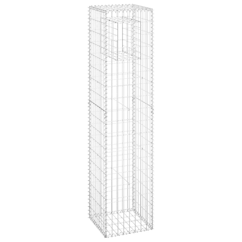 vidaXL Stâlp tip coș gabion, 40x40x180 cm, fier