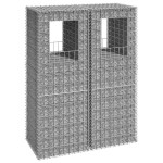 vidaXL Stâlpi coș gabion, 2 buc., 50x50x140 cm, fier vidaXL Stâlpi coș gabion, 2 buc., 50x50x140 cm, fier