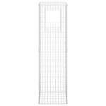 vidaXL Stâlpi tip coș gabion, 2 buc., 50x50x180 cm, fier