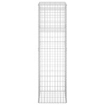 vidaXL Stâlpi tip coș gabion, 2 buc., 50x50x180 cm, fier