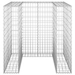 vidaXL Perete gabion pentru pubelă, 110x100x110 cm, oțel galvanizat vidaXL Perete gabion pentru pubelă, 110x100x110 cm, oțel galvanizat