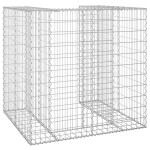 vidaXL Perete gabion pentru pubelă, 110x100x110 cm, oțel galvanizat vidaXL Perete gabion pentru pubelă, 110x100x110 cm, oțel galvanizat