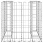 vidaXL Perete gabion pentru pubelă, 110x100x110 cm, oțel galvanizat vidaXL Perete gabion pentru pubelă, 110x100x110 cm, oțel galvanizat