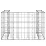 vidaXL Perete gabion pentru pubele, 180x100x110 cm, oțel galvanizat vidaXL Perete gabion pentru pubele, 180x100x110 cm, oțel galvanizat