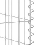 vidaXL Perete gabion pentru pubele, 180x100x110 cm, oțel galvanizat vidaXL Perete gabion pentru pubele, 180x100x110 cm, oțel galvanizat