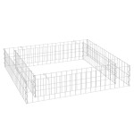 vidaXL Strat înălțat de gabion, 100x100x20 cm, oțel galvanizat