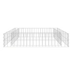 vidaXL Strat înălțat de gabion, 100x100x20 cm, oțel galvanizat