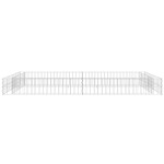 vidaXL Strat înălțat de gabion, 200x100x20 cm, oțel galvanizat