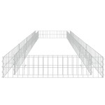 vidaXL Strat înălțat de gabion, 400x100x20 cm, oțel galvanizat