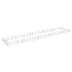 vidaXL Strat înălțat de gabion, 500x100x20 cm, oțel galvanizat