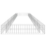 vidaXL Strat înălțat de gabion, 500x100x20 cm, oțel galvanizat