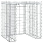 vidaXL Perete gabion pentru pubela gunoi 110x91x120 cm fier galvanizat vidaXL Perete gabion pentru pubela gunoi 110x91x120 cm fier galvanizat