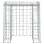 vidaXL Perete gabion pentru pubela gunoi 110x91x120 cm fier galvanizat vidaXL Perete gabion pentru pubela gunoi 110x91x120 cm fier galvanizat