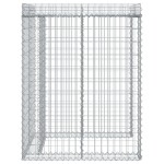 vidaXL Perete gabion pentru pubela gunoi 110x91x120 cm fier galvanizat vidaXL Perete gabion pentru pubela gunoi 110x91x120 cm fier galvanizat