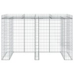 vidaXL Perete gabion pentru pubela gunoi 192x91x120 cm fier galvanizat vidaXL Perete gabion pentru pubela gunoi 192x91x120 cm fier galvanizat