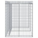vidaXL Perete gabion pentru pubela gunoi 192x91x120 cm fier galvanizat vidaXL Perete gabion pentru pubela gunoi 192x91x120 cm fier galvanizat