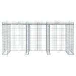 vidaXL Perete gabion pentru pubela gunoi 270x91x120 cm fier galvanizat vidaXL Perete gabion pentru pubela gunoi 270x91x120 cm fier galvanizat
