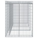 vidaXL Perete gabion pentru pubela gunoi 270x91x120 cm fier galvanizat vidaXL Perete gabion pentru pubela gunoi 270x91x120 cm fier galvanizat