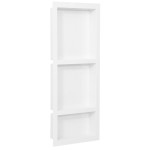vidaXL Nișă de duș, 3 compartimente, alb lucios, 41x99x9 cm vidaXL Nișă de duș, 3 compartimente, alb lucios, 41x99x9 cm