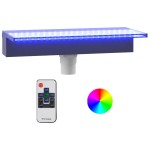 vidaXL Deversor de cascadă cu LED-uri RGB, acrilic, 45 cm vidaXL Deversor de cascadă cu LED-uri RGB, acrilic, 45 cm