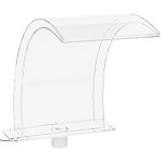 vidaXL Fântână de piscină cu LED-uri RGB, acril, 50 cm