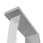 vidaXL Sistem panou de duș, pătrat, oțel inoxidabil vidaXL Sistem panou de duș, pătrat, oțel inoxidabil