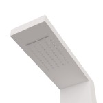 vidaXL Sistem panou de duș din aluminiu, alb vidaXL Sistem panou de duș din aluminiu, alb
